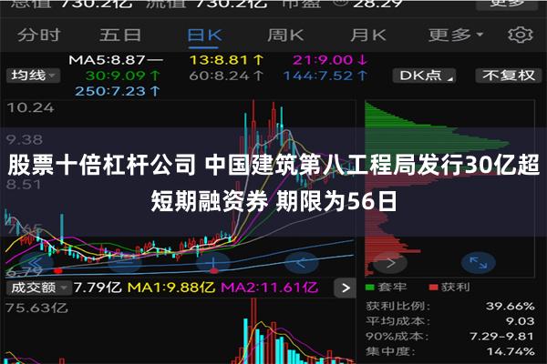 股票十倍杠杆公司 中国建筑第八工程局发行30亿超短期融资券 期限为56日